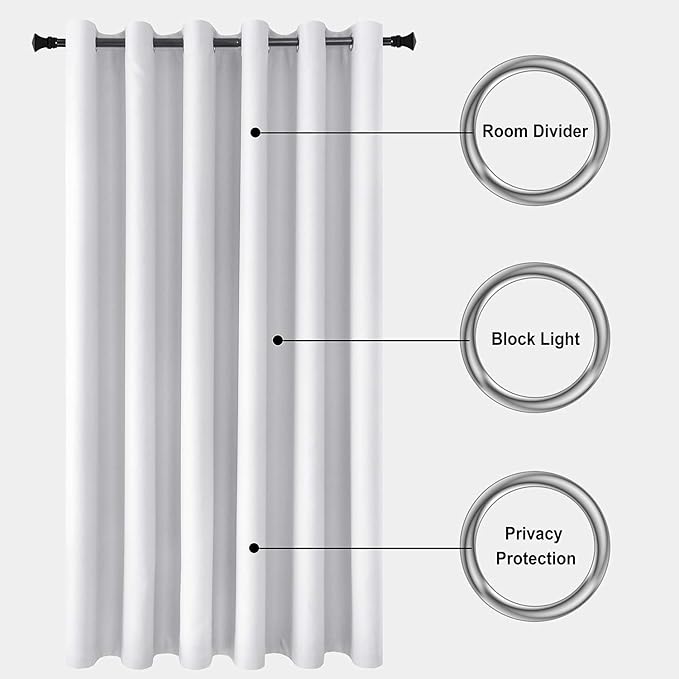 DWCN Total Privacy Room Divider Blackout Curtain - Image 4
