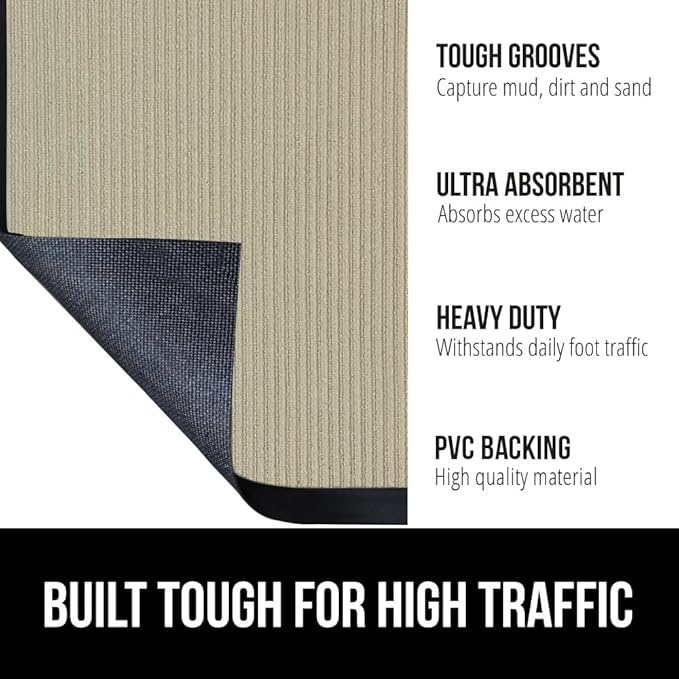 GORILLA GRIP Waterproof Traffic Guard Door Mat, Heavy Duty Entryway Mats - Image 2