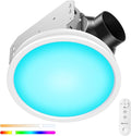 Bathroom Exhaust Fan with RGB Lights, 110CFM/1.0 Sones Vent Fan with 3 Color by Unknown