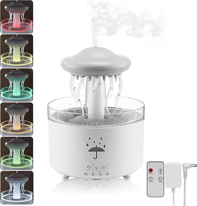 Humidifier for Bedroom, Rotating Umbrella Diffuser by GOUTOOL