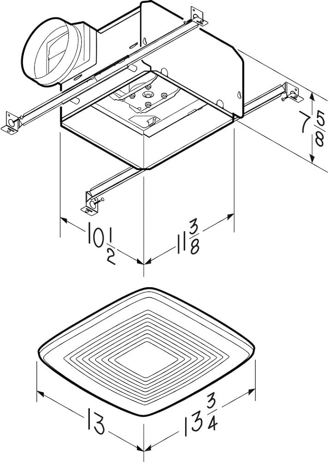 Broan-NuTone QTXE110 Ventilation Fan - Image 3