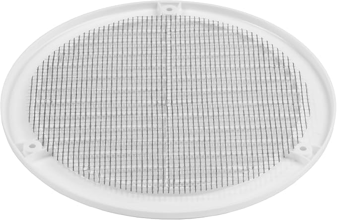 50-Pack 6" Round Air Vent Cover – White Plastic Soffit Air Vent Deflector - Image 9