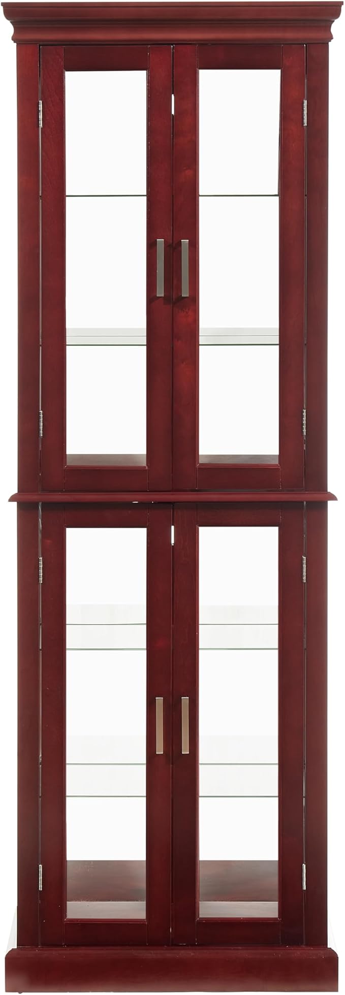 Lighted Wooden Display Curio Cabinet, Cabinet - Image 6