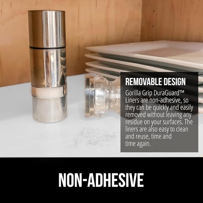 GORILLA GRIP DuraGuard Shelf Liner, 20x20 Non-Adhesive Cabinet Liners - Image 5