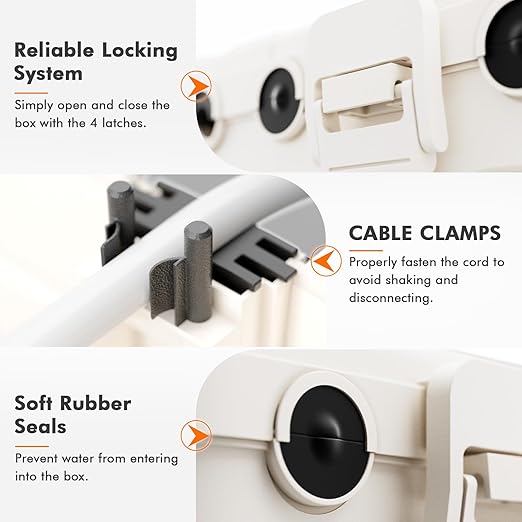 RESTMO 5-Piece Outdoor Waterproof Electrical Box Set – 12.5" x 8.5" x 5" Large - Image 3