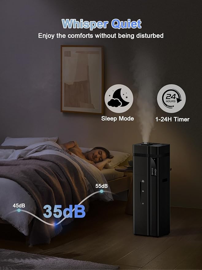 13L/3.4Gal Humidifiers for Bedroom, Ultrasonic Warm & Cool Mist Humidifier - Image 6