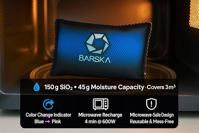 BARSKA 150g Rechargeable Desiccant Dehumidifiers – 2-Pack Reusable Moisture - Image 4
