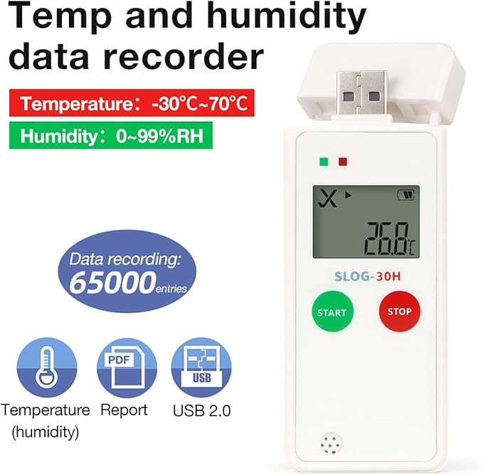 High Accuracy Temperature Humidity Data Logger - Image 3