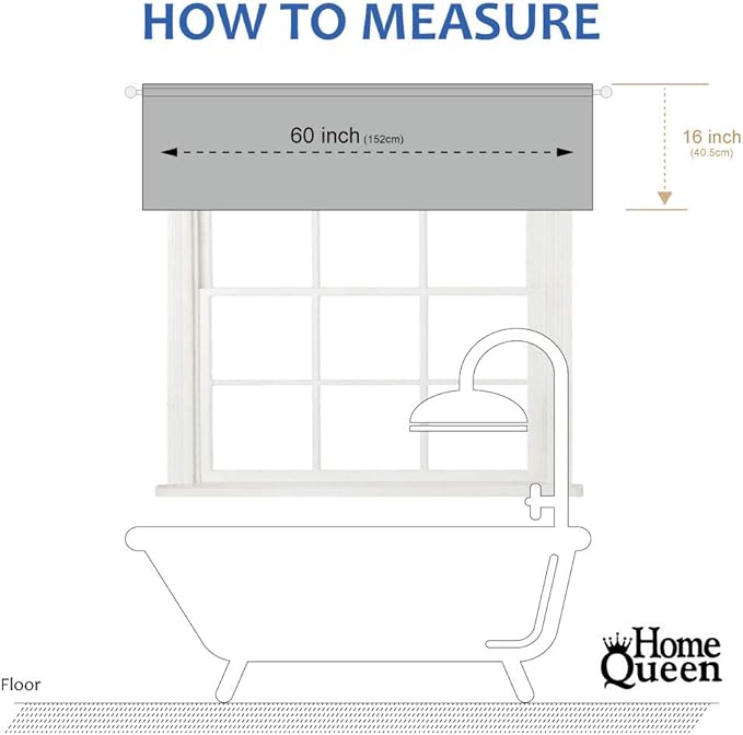 Home Queen Waffle Curtain Valances Window Treatment - Image 7