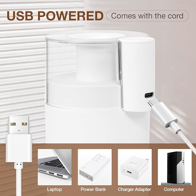 Portable Mini Humidifier, 180ml USB Cool Mist Small Humidifiers - Image 3