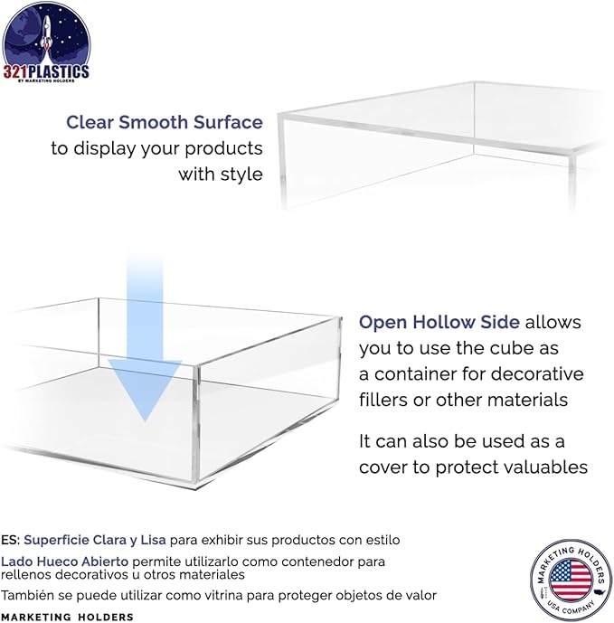 2 Pack Clear Acrylic Display Box - Image 4
