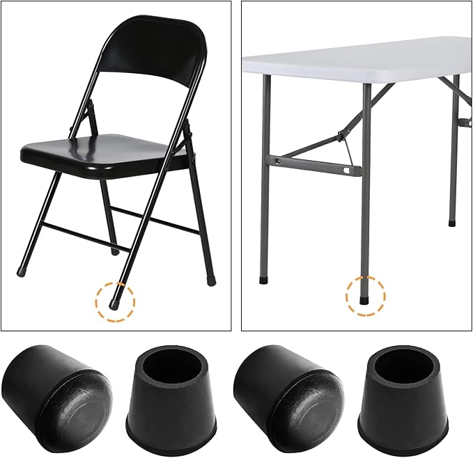 Piutouyar Round PVC Rubber Furniture Covers, 16mm / 5/8 Inches Table Chair Leg - Image 6