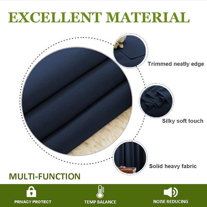 NICETOWN Bedroom Window Blackout Curtain Panel - Image 4
