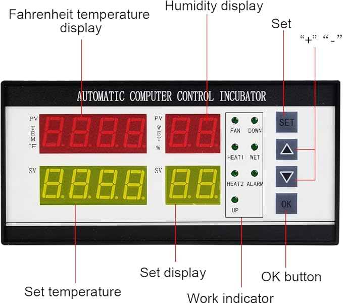 Professional Incubator Controller Digital Egg Incubator Temperature Humidity - Image 5