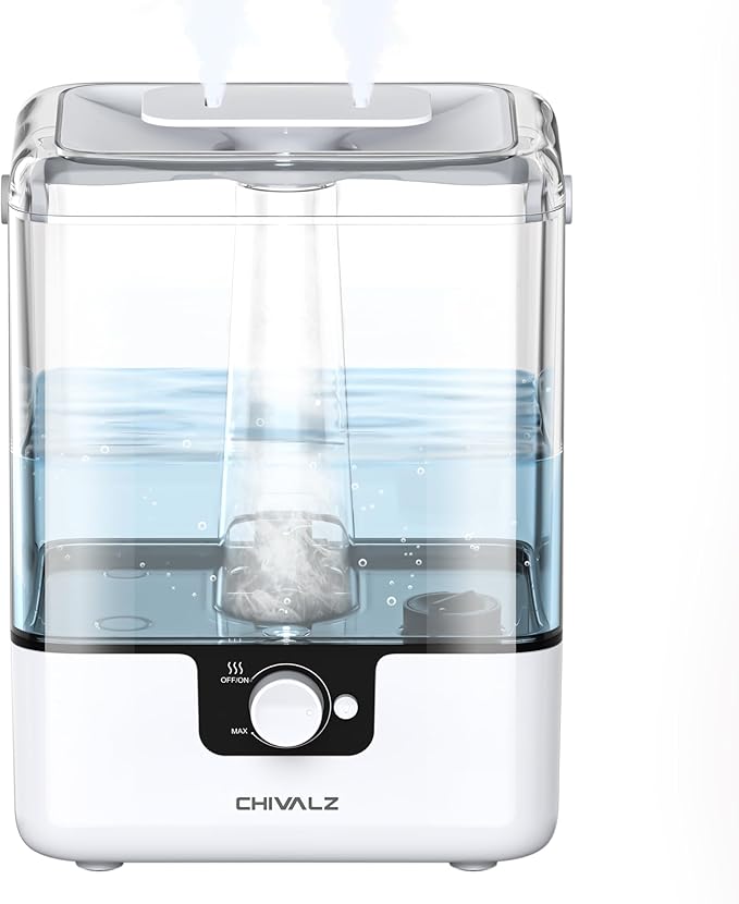 CHIVALZ Humidifiers for Bedroom, 6L Cool Mist Humidifiers for Baby Nursery by CHIVALZ