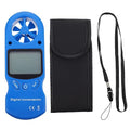 GLEAVI Handheld Thermometer Hygrometer Air Flow Velocity Wind Gauge LCD Display by GLEAVI