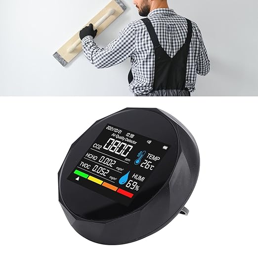 TOPINCN 5 in 1 Indoor Air Quality Meter, Air Tester - Image 2