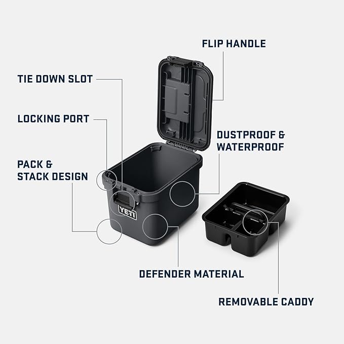 YETI LoadOut 15 GoBox Divided Waterproof Cargo Case, Dry Box, Camera Case - Image 2