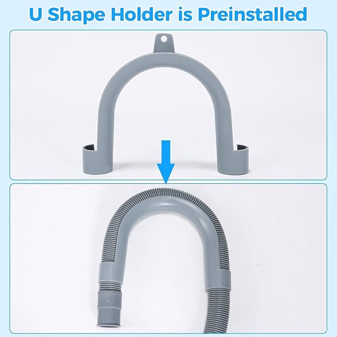 PinkCross Universal Washing Machine Drain Hose Extension, Flexible Washer & - Image 5