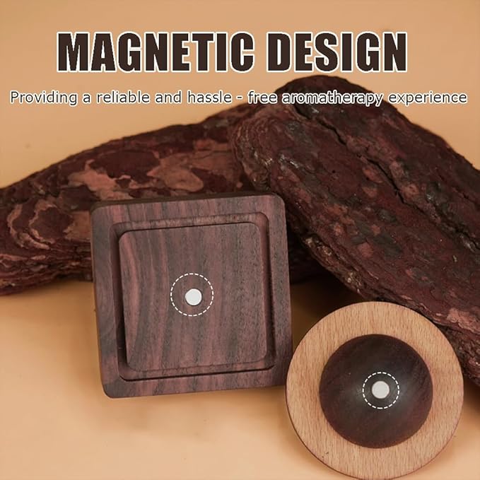 Wood Essential Oil Diffuser, Planet Walnut Aroma Therapy, Passive Diffuser - Image 4