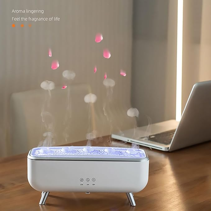 Jellyfish Oil Diffuser Humidifier, 7-Color Gradient LED Lights, 300ML Dynamic - Image 5