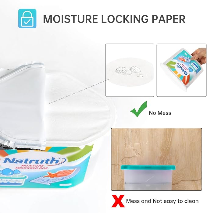 NATRUTH Moisture Absorbers 6 pack, 12.5Oz Portable Humidity Absorber Boxes - Image 4