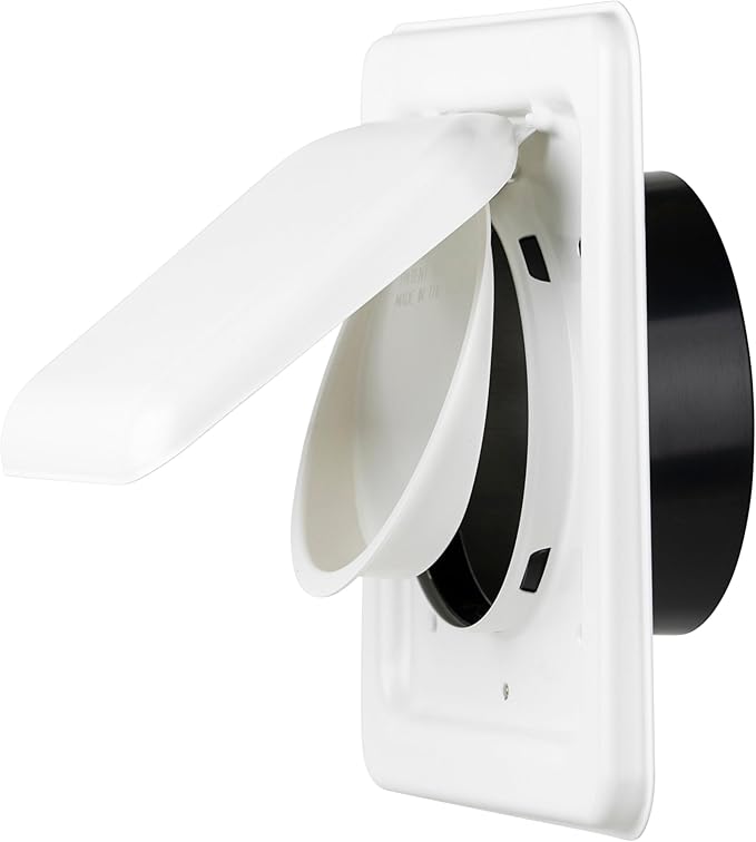 NO-PEST VENT MetalGuard, Dual Door Dryer Vent Cover Outdoor 4 Inch, by No-PestVent