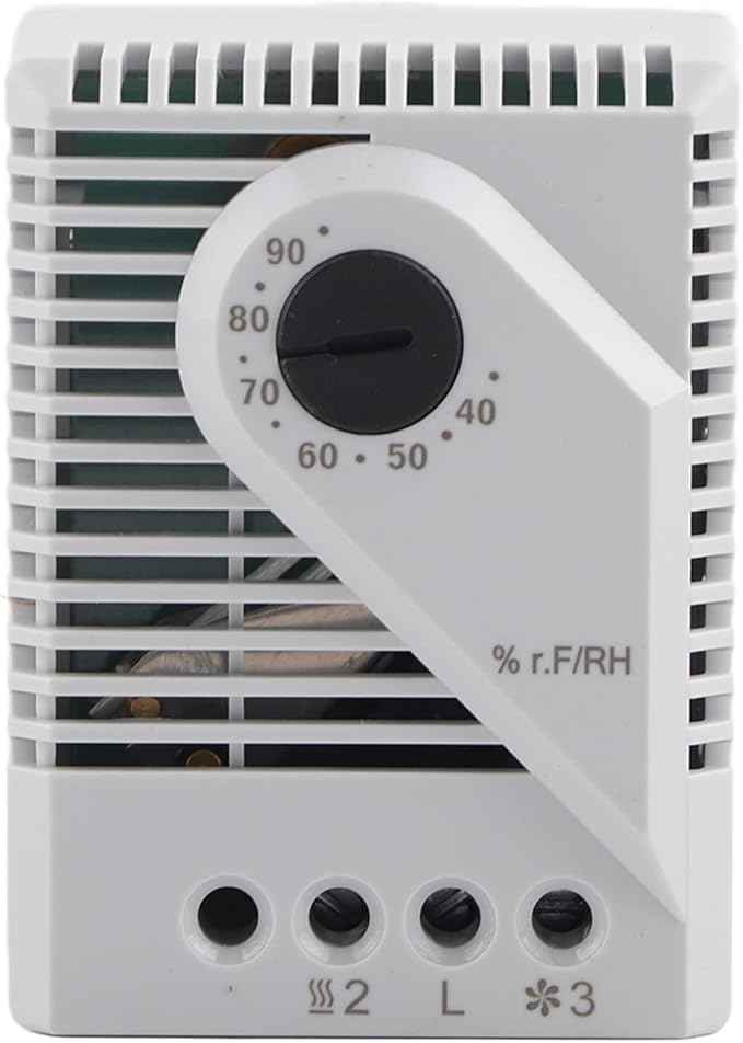 Mechanical Humidity Controller, PC Material Case, Back Rail Slot, 2-3 Pole by Unknown