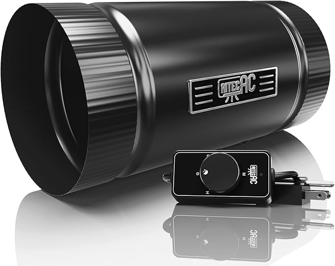4 Inch Inline Duct Fan with Speed Controller –130 CFM, Ultra-Quiet 48dB - Image 9