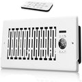 10-Speed Register Booster Fan Fits 4"x10", Smart Vents Thermostat and Remote by MOTCTQVD
