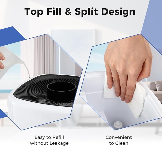 COSTWAY 21L/5Gal Humidifier for Large Room, Top Fill Whole House Humidifier - Image 2
