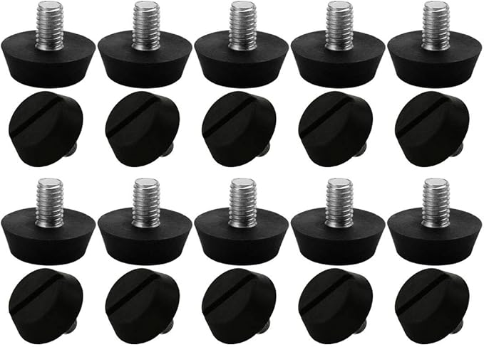 uxcell M6 x 10 x 20mm Furniture Glide Leveling Feet Adjustable Leveler Floor by uxcell