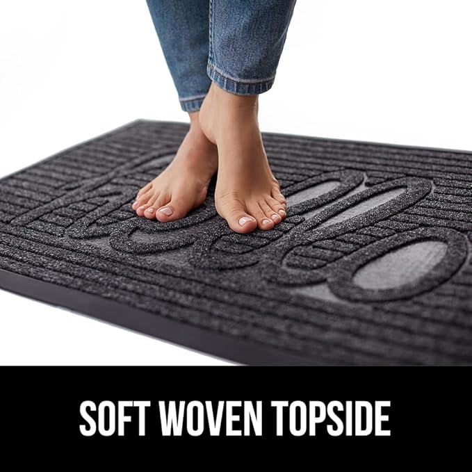 GORILLA GRIP 100% Waterproof All-Season WeatherMax Doormat, US Designed Natural - Image 7