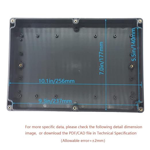 Junction Box, Zulkit Project Box IP65 Waterproof Outdoor Box ABS Plastic - Image 5