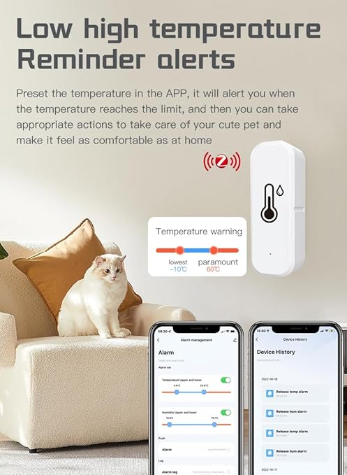 Zigbee Temperature and Humidity Sensor, Wireless Thermometer - Image 4