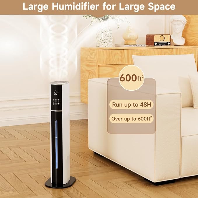 2.4Gal/9L Top Fill Quiet Ultrasonic Humidifier - Image 4