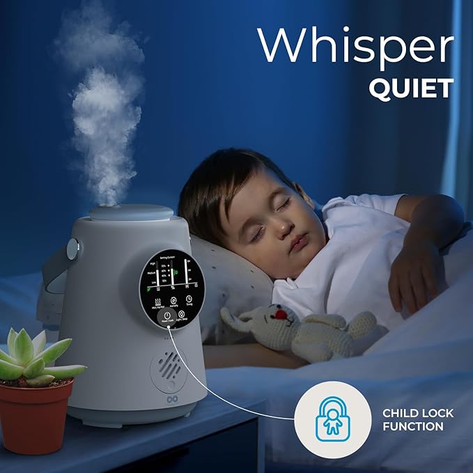 Everlasting Comfort 2.5L Top Fill Humidifier – Upgraded Easy to Clean 20HR - Image 3