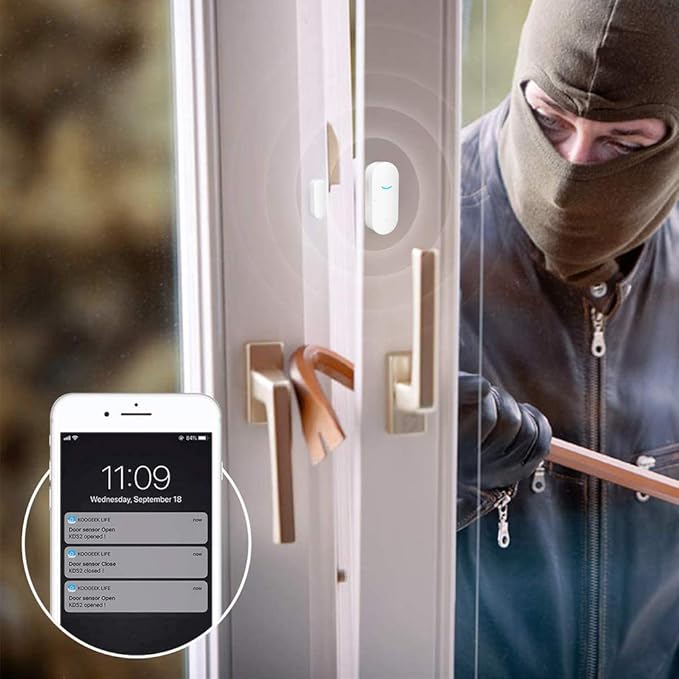 WiFi Door and Window Sensors, Tuya Smart Alarm - Image 4