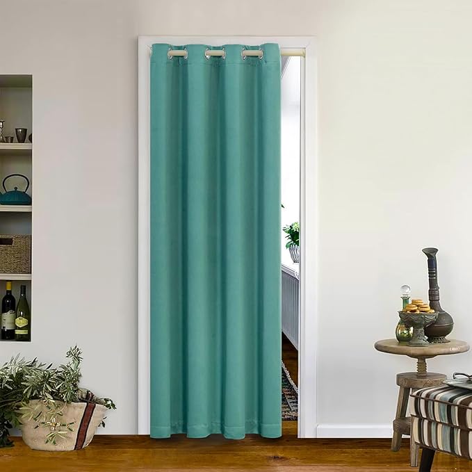 MYSKY HOME Blackout Curtains for Bedroom Doorway Closet Curtains 84 Inch Length by MYSKYHOME