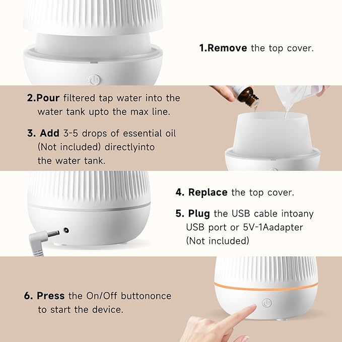Ultrasonic Essential Oil Diffuser, Home Fragrance Aroma Diffuser - Image 6