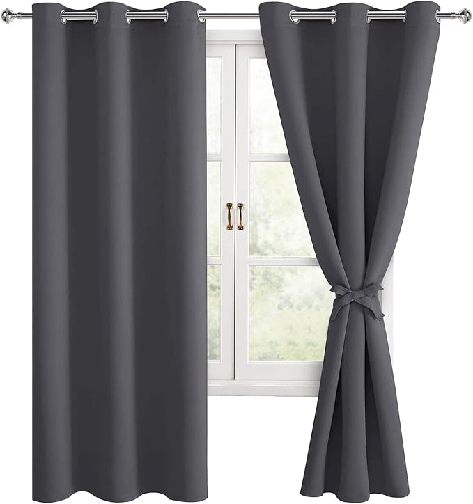 Hiasan Blackout Curtains for Bedroom, Thermal Insulated, Light Blocking by Hiasan
