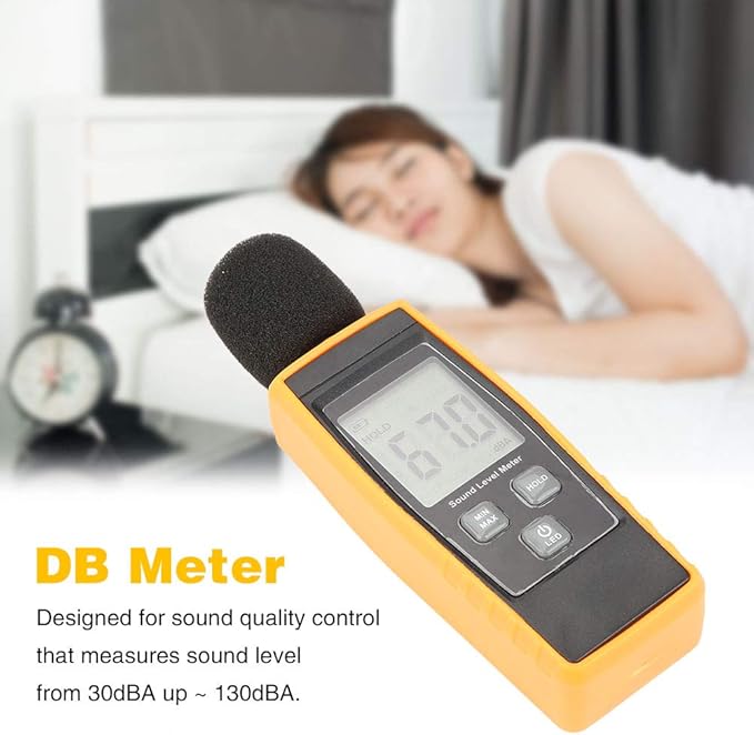 Decibel Meter LCD Digital Sound Level Meter DB Meter Environmental Noise Tester - Image 6