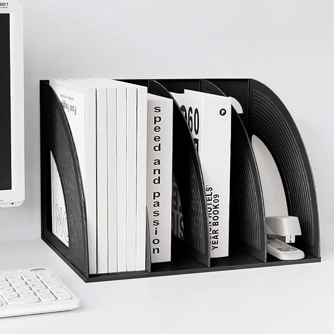 Marte Vanci Magazine File Holder Vertical PP Folder Book Desktop Organizer - Image 6