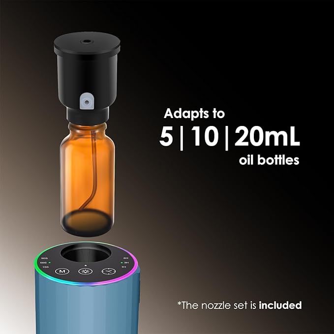 Waterless Essential Oil Diffuser, Battery Powered Mini Scent Air Machine - Image 2