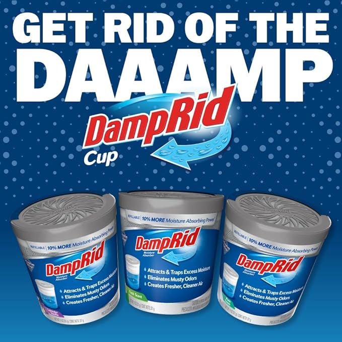 DampRid Refillable Moisture Absorber, 11 oz., Eliminates Musty Odors - Image 9