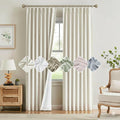 Kayne Studio Natural Pinch Pleated Full Blackout Curtains 90 Inch, Linen Blend by KayneStudio