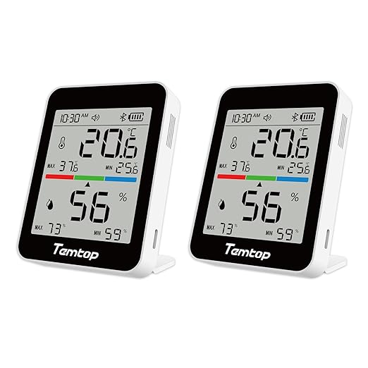 Temtop Indoor Thermometer T1 Variants-2pack) by Temtop