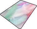 Multicolored Feathers Printing Patterns Area Rug by Snarena