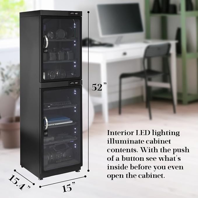 180LT Electronic Dry Cabinet for Camera, Lens & Electronics – Silent - Image 2