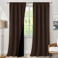 BGment Brown 100% Blackout Curtains by BGment